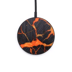 Circle Wood Resin Wireless Charger - Catherine (Lava, 625098)