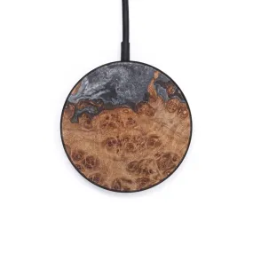 Circle Wood Resin Wireless Charger - Charlene (Pure Black, 607293)