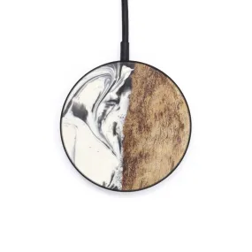 Circle Wood Resin Wireless Charger - Christalle (Black & White, 604047)