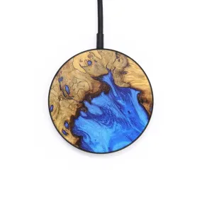 Circle Wood Resin Wireless Charger - Cory (Blue, 697882)