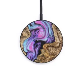 Circle Wood Resin Wireless Charger - Delaney (Purple, 635380)