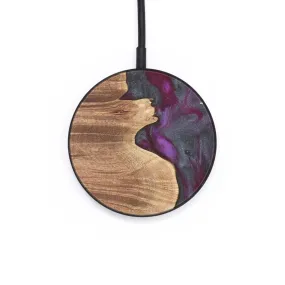 Circle Wood Wireless Charger - Luana (Purple, 735197)