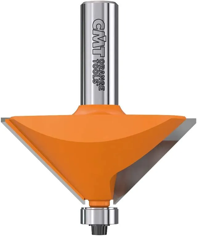 CMT 836.950.11 Chamfer Router Bit 1/2" Shank, 2-9/16" Cutting Diameter, 1" Cutting Length, 45 Degree Cutting Angle