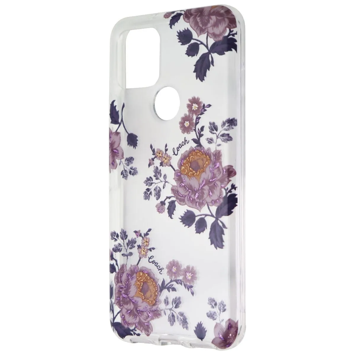 Coach Protective Hard Case for Google Pixel 5 - Moody Floral Clear