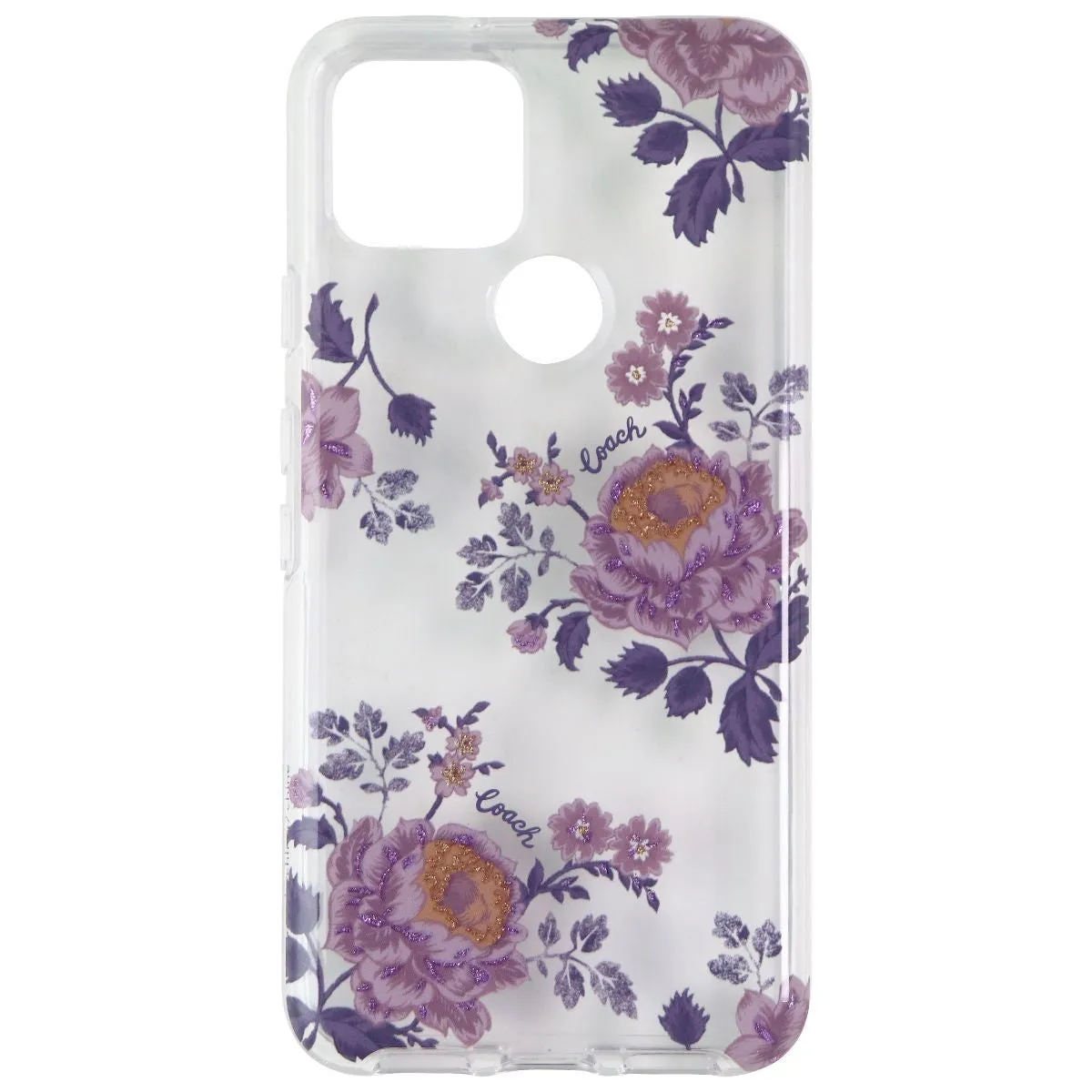 Coach Protective Hard Case for Google Pixel 5 - Moody Floral Clear