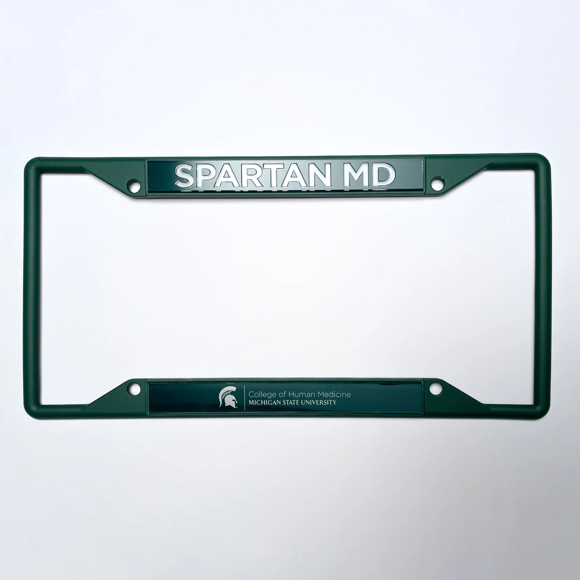 College of Human Medicine Spartan MD Green License Plate Frame