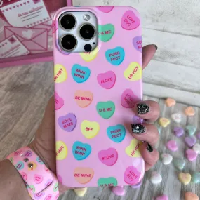 Conversation Hearts Phone Case For iPhone