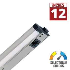 CounterMax 5K 12 Inch LED Under Cabinet Light, 2700K to 5000K, 720 Lumens, 120V, Nickel