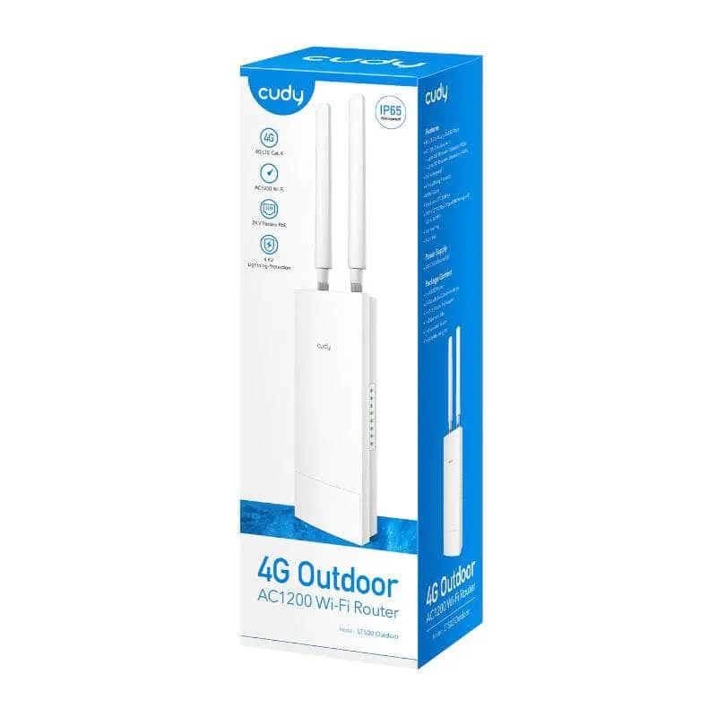 Cudy Ac1200 Wi Fi 4 G Lte Cat4 Outdoor Router Lt500 Outdoor