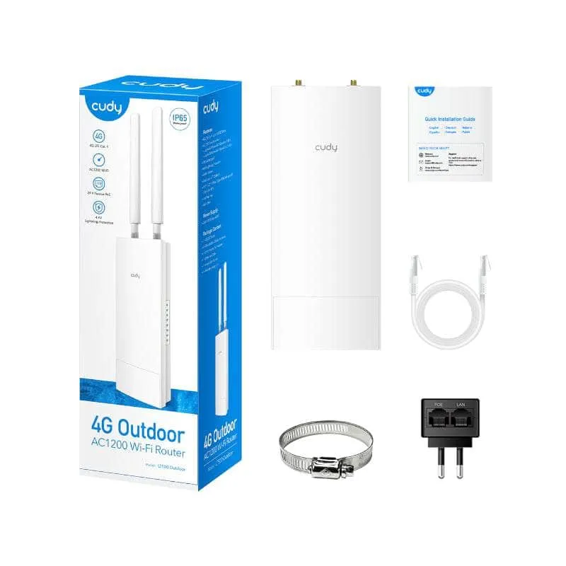 Cudy Ac1200 Wi Fi 4 G Lte Cat4 Outdoor Router Lt500 Outdoor