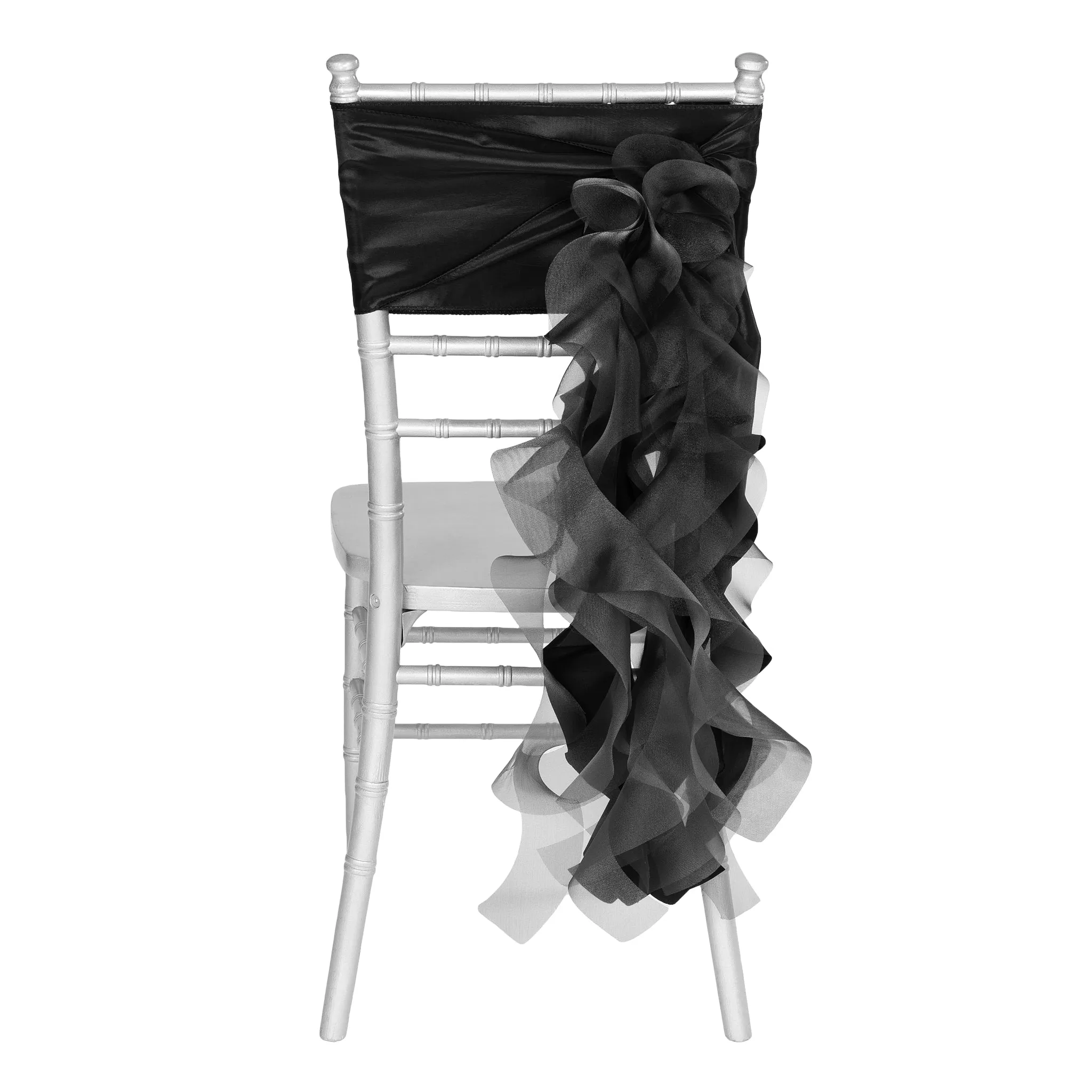 Curly Willow Chair Sash - Black