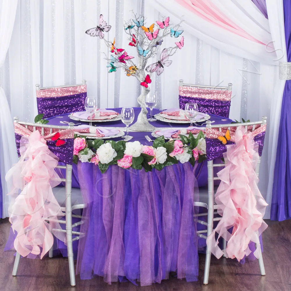 Curly Willow Chair Sash - Blush/Rose Gold