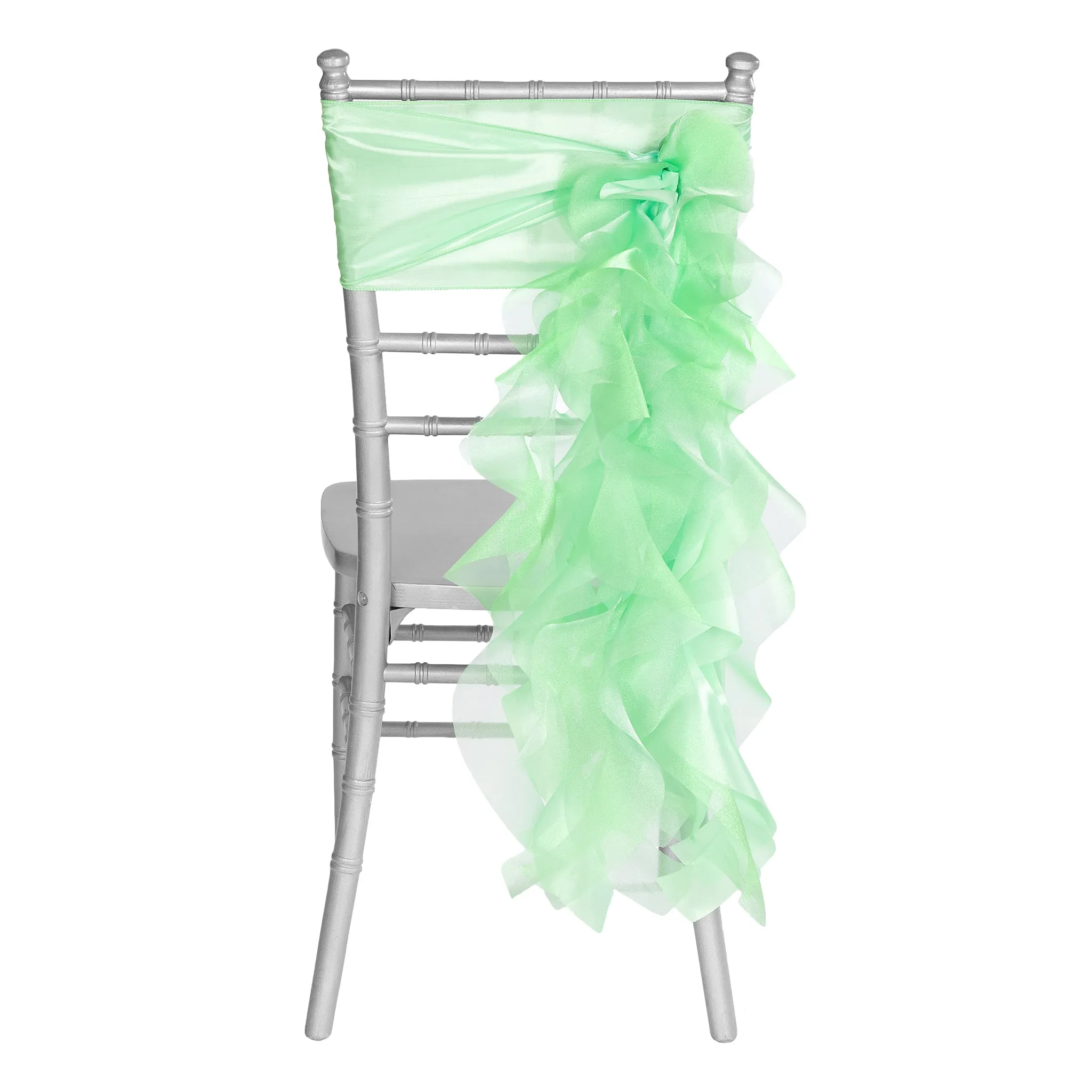 Curly Willow Chair Sash - Mint Green