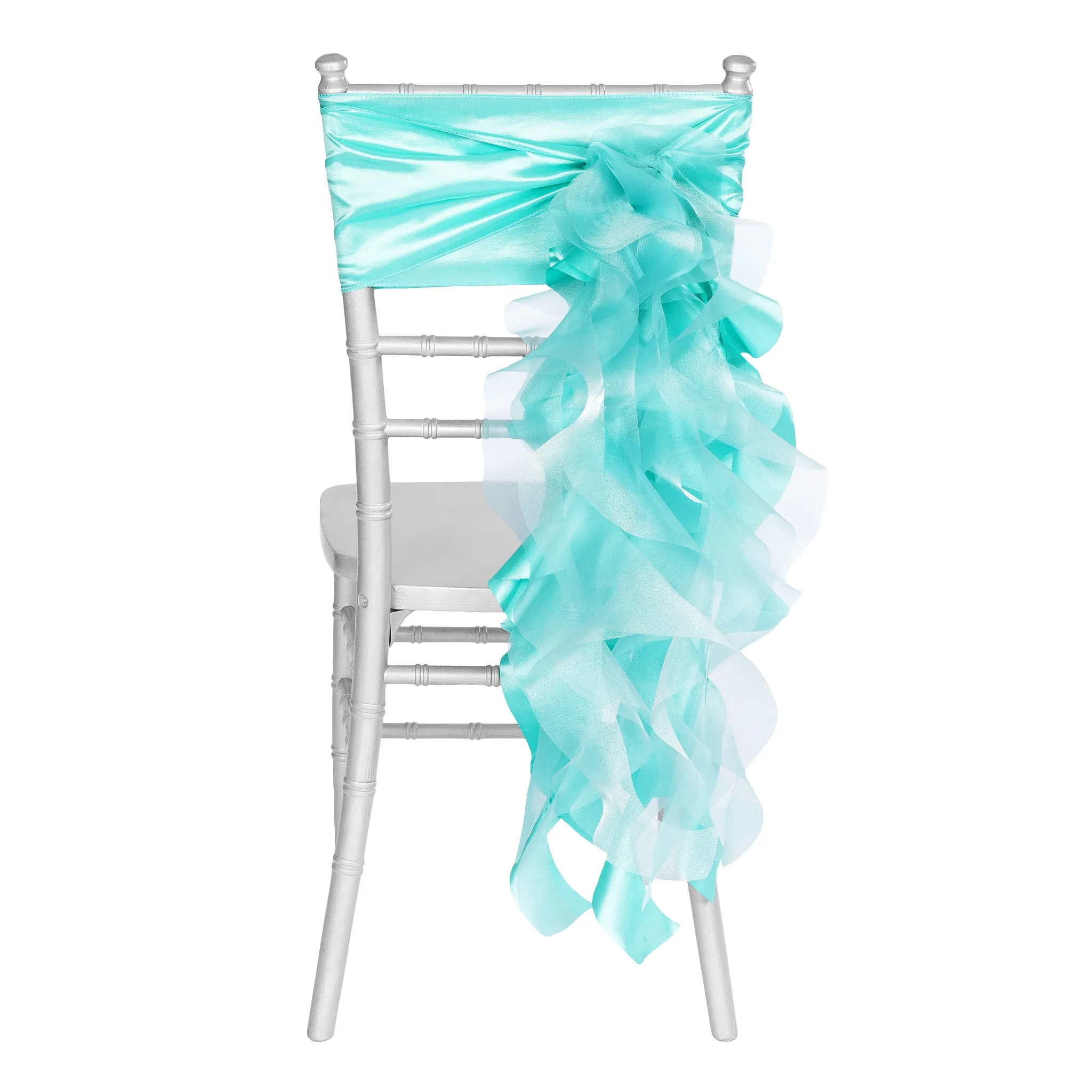 Curly Willow Chair Sash - Turquoise