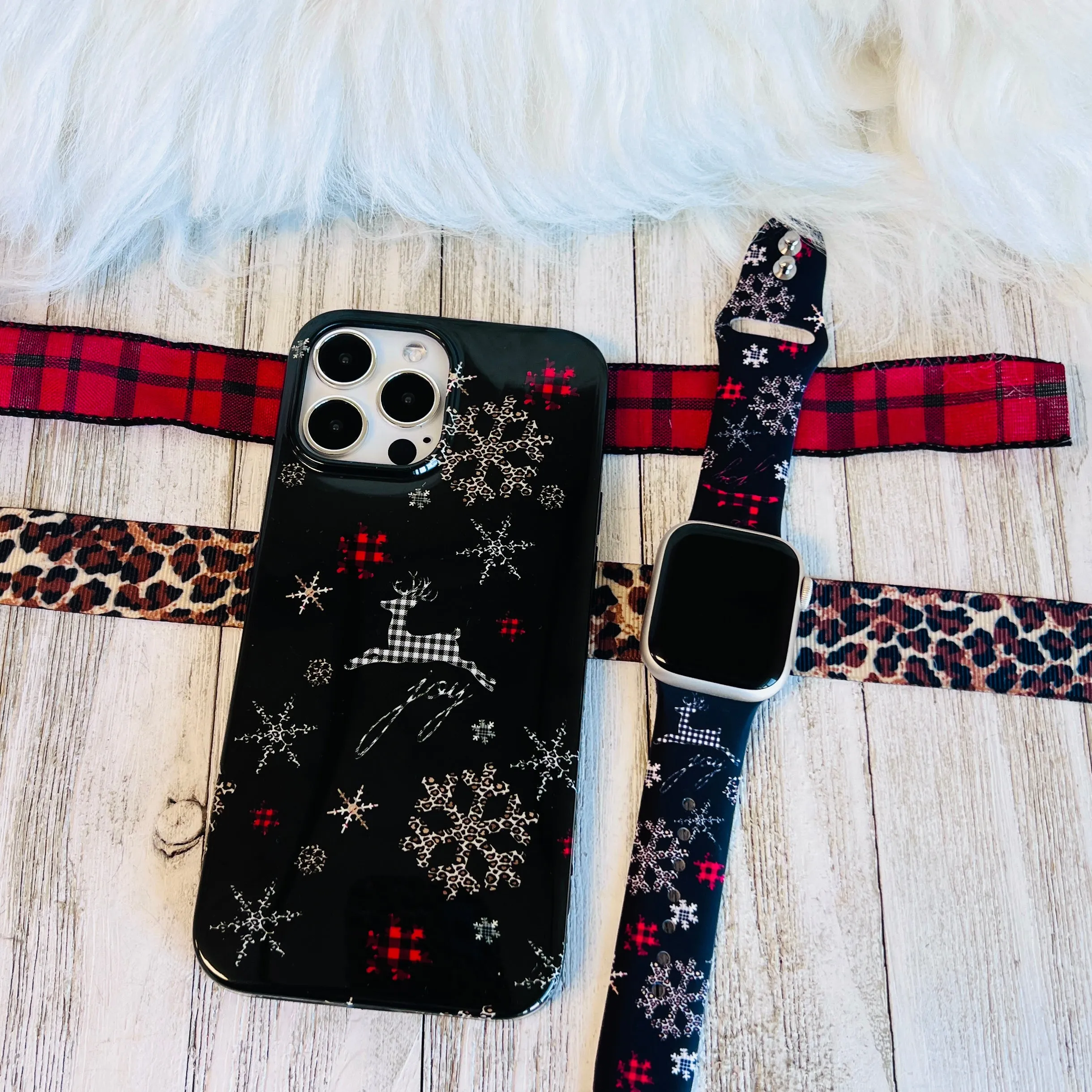 Deer Joy Black Phone Case For iPhone