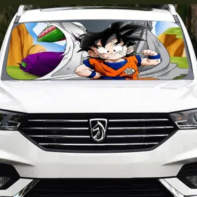 Dragon Ball Amazing Master Piccolo Train Strong Kid Gohan Windshield Sunshade