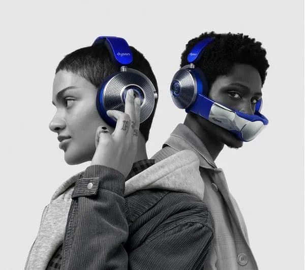 Dyson Zone Absolute  Noise-Cancelling Headphones - Prussian Blue & Bright Copper