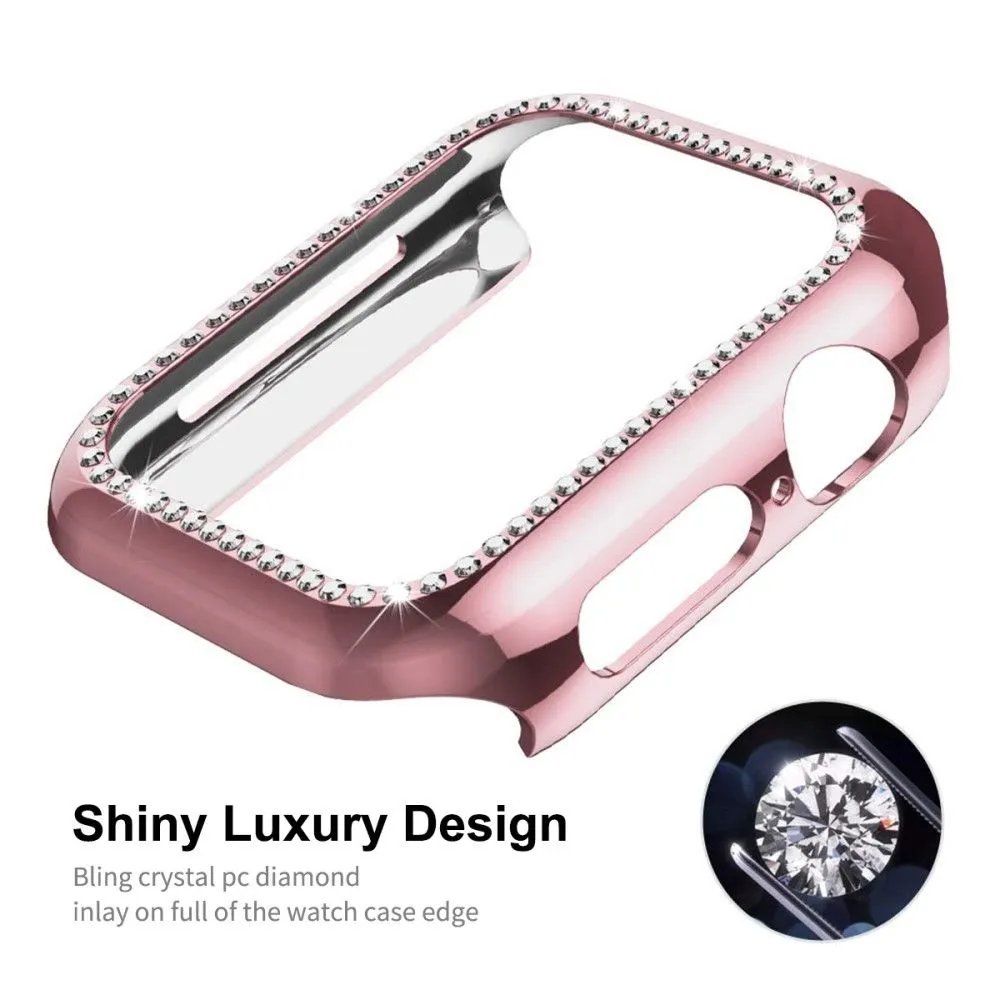 ENKAY Apple Watch (41mm) rhinestone cover with screen protector - Rose Gold