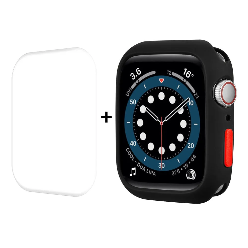 ENKAY Apple Watch (41mm) TPU cover   screen protector - Black