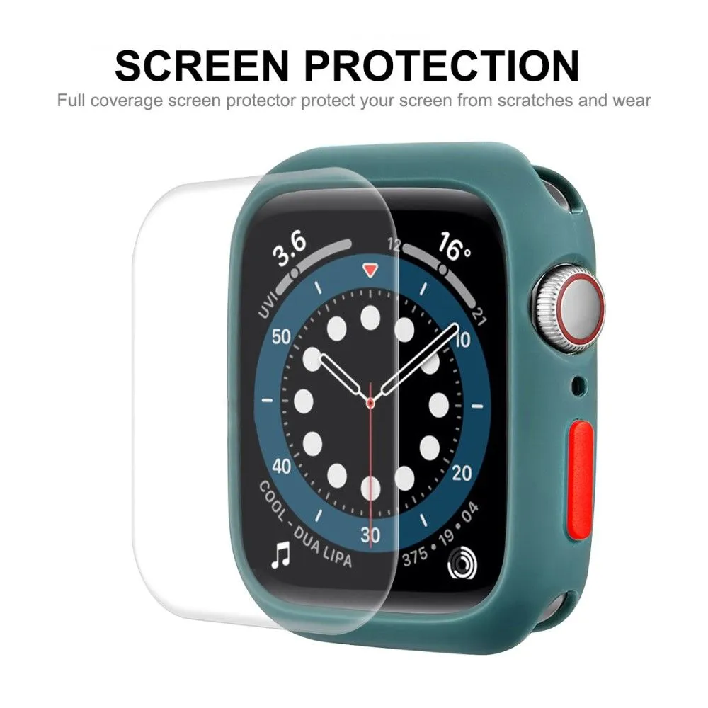 ENKAY Apple Watch (45mm) TPU cover   screen protector - Blackish Green