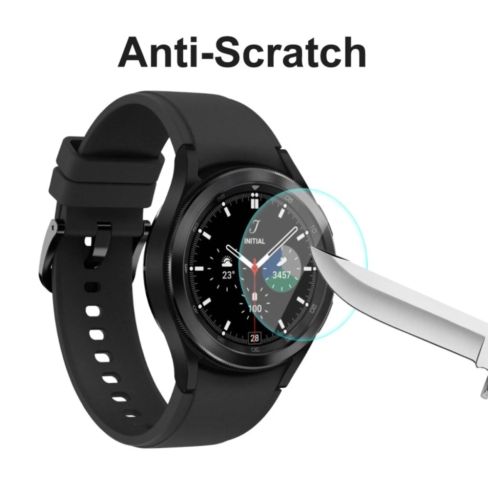 ENKAY Samsung Galaxy Watch 4 Classic (42mm) 0.2mm arc edge HD tempered glass screen protector