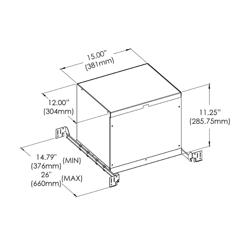 Eurofase 30531 IC Box for Tango TGO1S Square Trim/Trimless Series