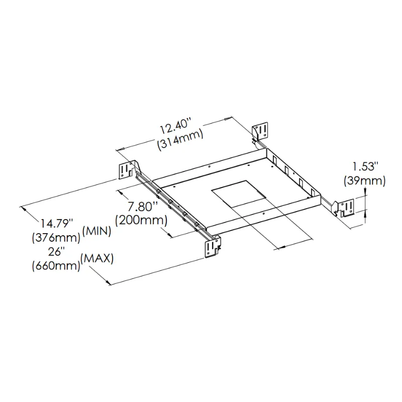 Eurofase 47134 New Construction Plate for Baby Tango BTGO-1S Square Flat Gimbal Trim/Trimless