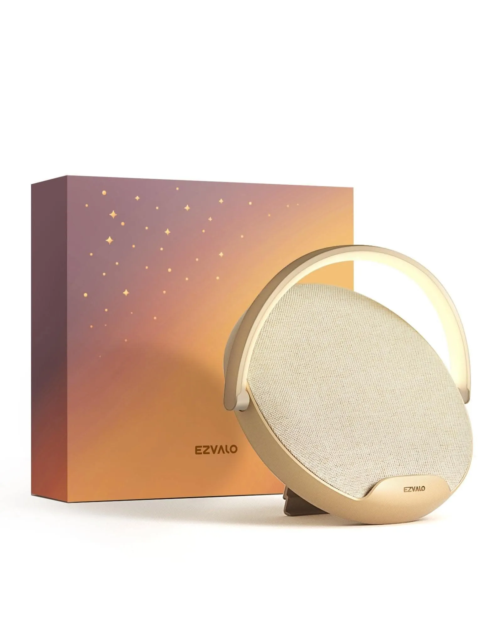 EZVALO EzFlex S Bedside Lamp Wireless Charger, Dimmable LED Night Light, Bluetooth Speaker