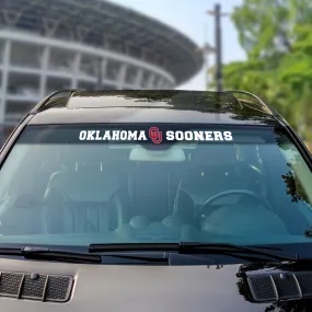 Fanmats Oklahoma Sooners Sun Stripe Windshield Decal 3.25" x 34"