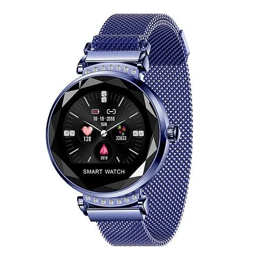 Fashion 3D Diamond Glass Women Smartwatch