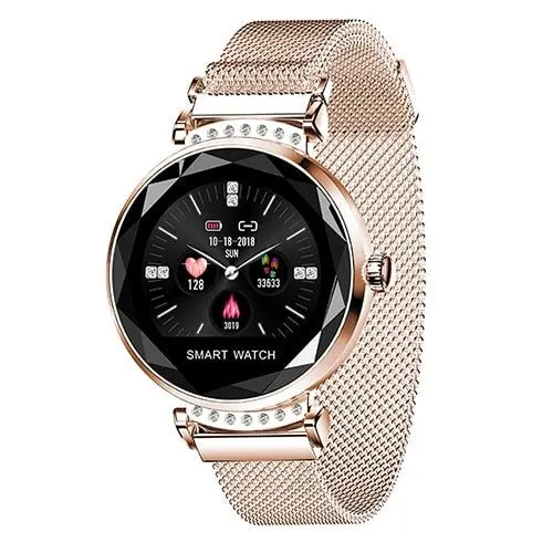 Fashion 3D Diamond Glass Women Smartwatch