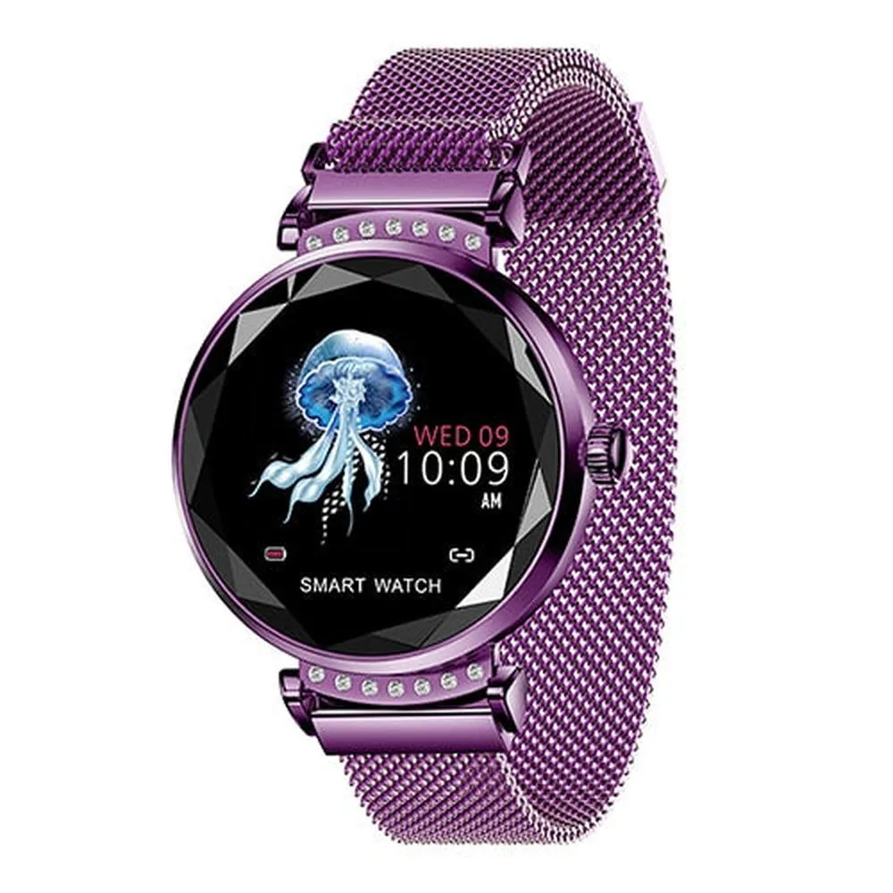 Fashion 3D Diamond Glass Women Smartwatch