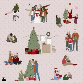 Flat Vector - Cad People Christmas Edition