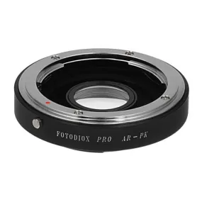 Fotodiox Pro Lens Mount Adapter - Konica Auto-Reflex (AR) SLR Lens to Pentax K (PK) Mount SLR Camera Body