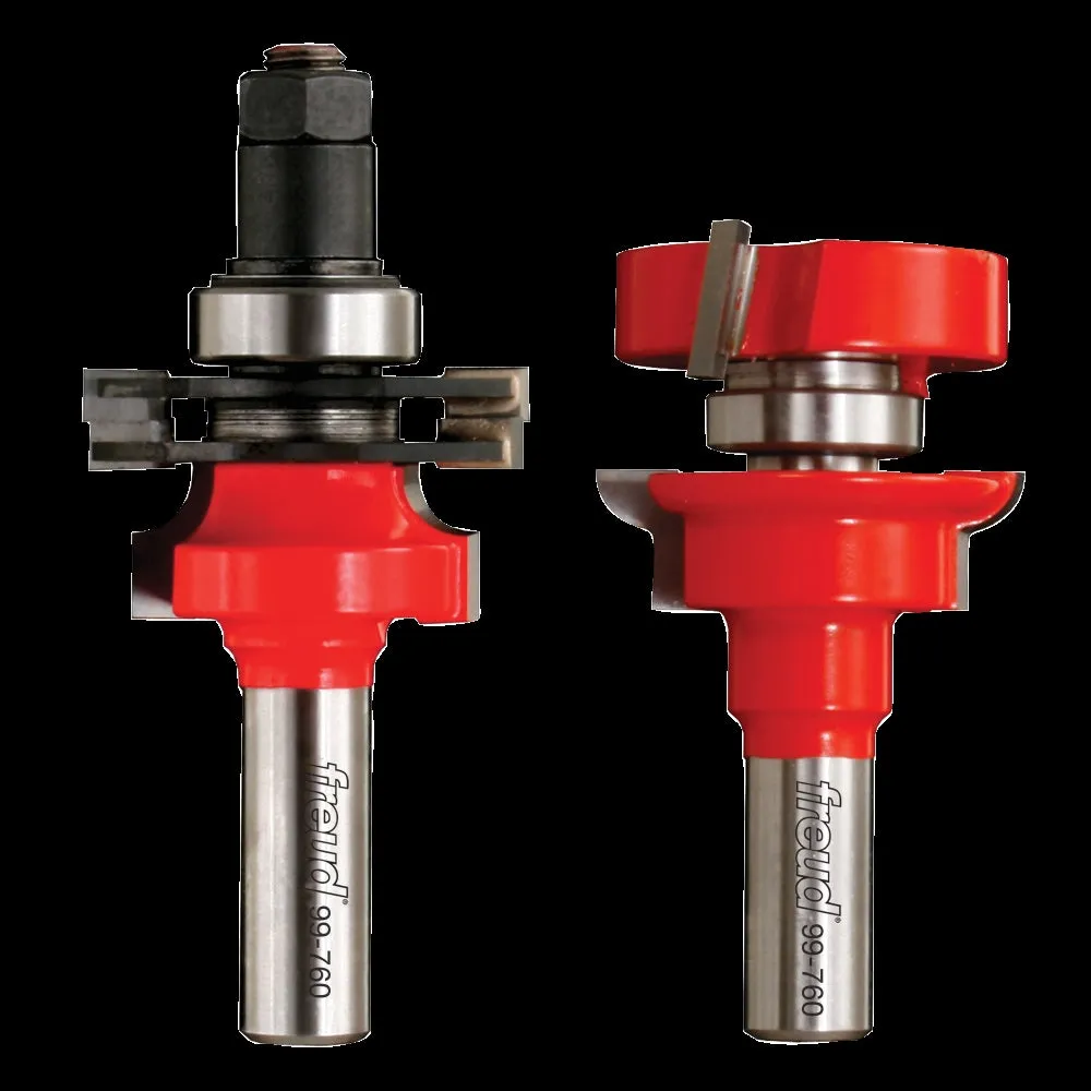 Freud 99-760 Router Bit Set, 3-3/4 in OAL, 1/2 in Dia Shank, Carbide