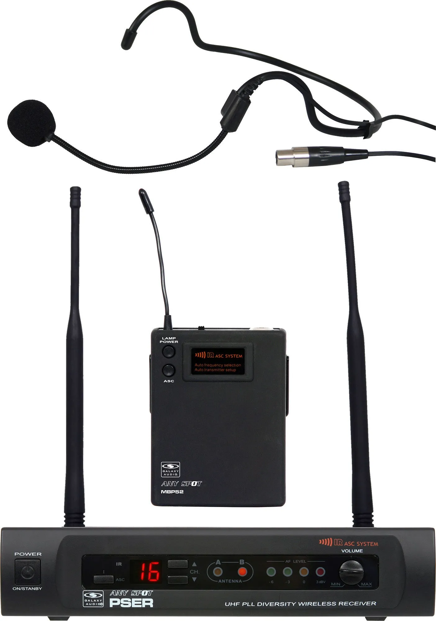 Galaxy Audio PSER/52HSL PSE/52HS Headset System Freq CODE L