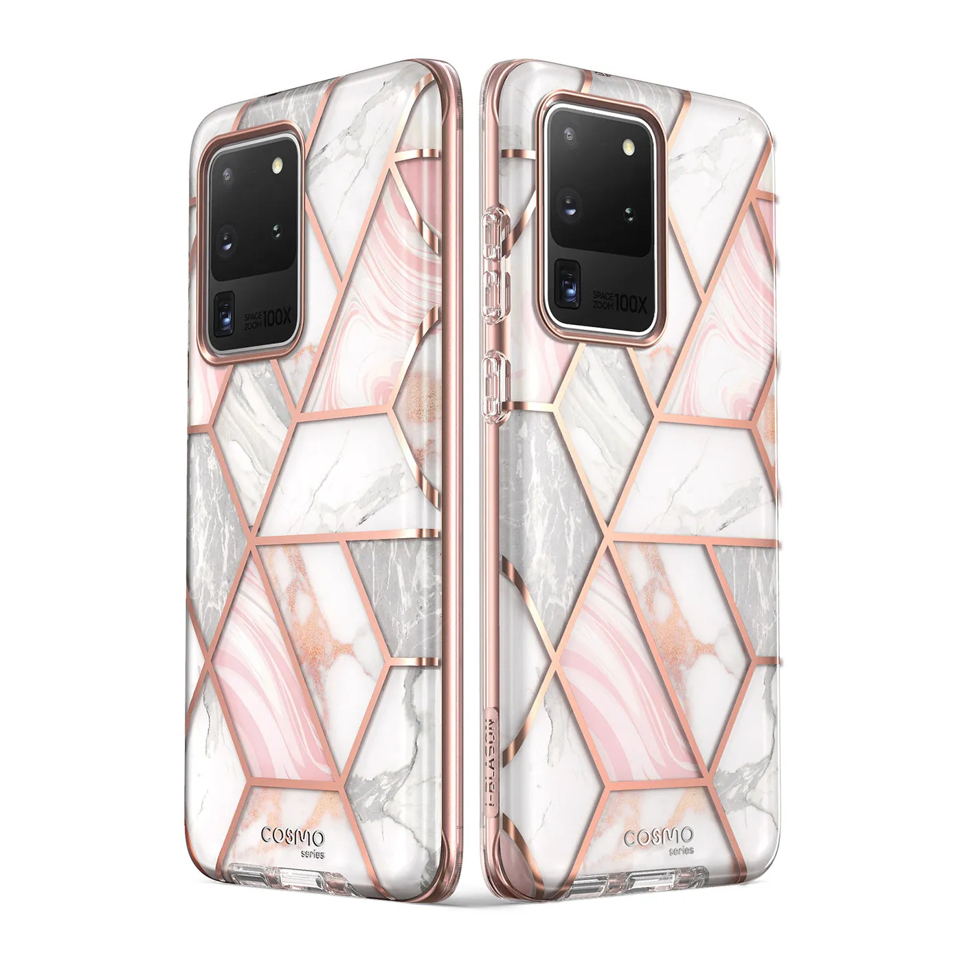 Galaxy S20 Ultra Cosmo Case (with Screen Protector)(open box) - Marble Pink