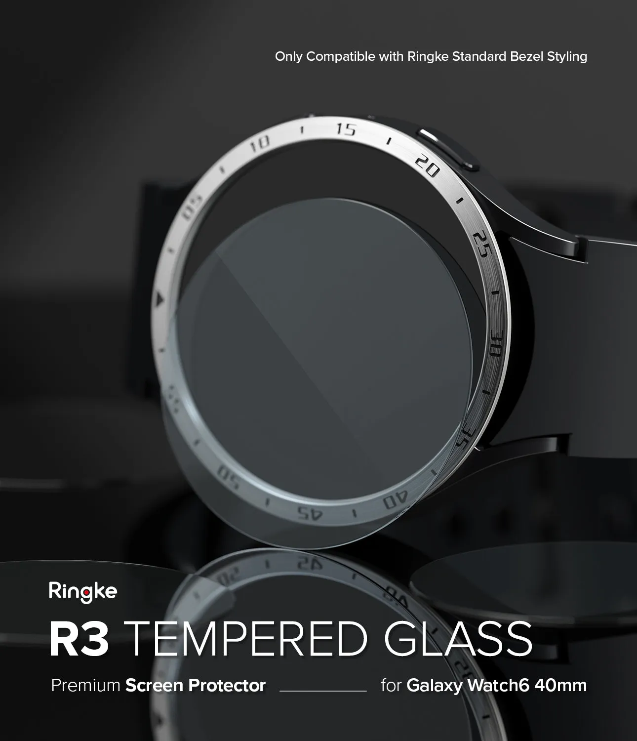 Galaxy Watch 6 40mm Screen Protector for Bezel Styling | Glass - R3