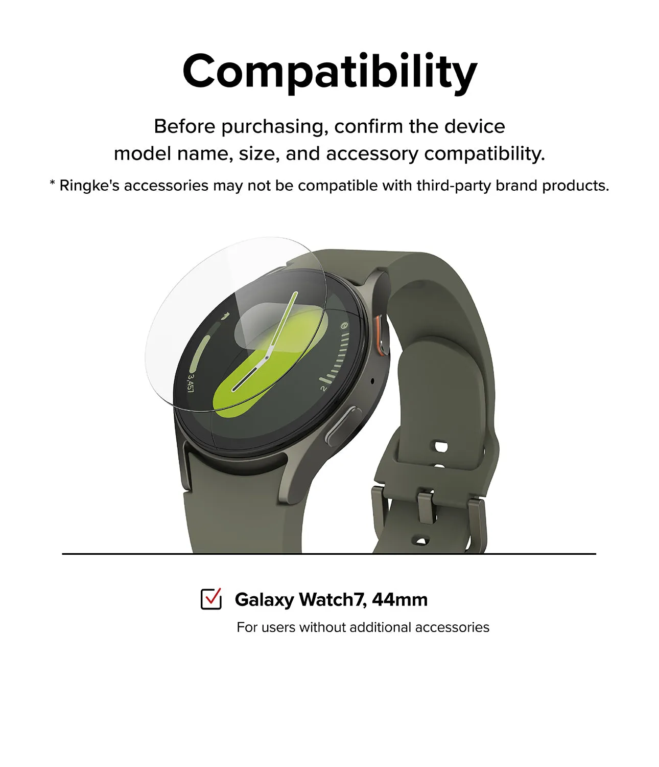 Galaxy Watch 7 44mm Screen Protector | Glass - R6