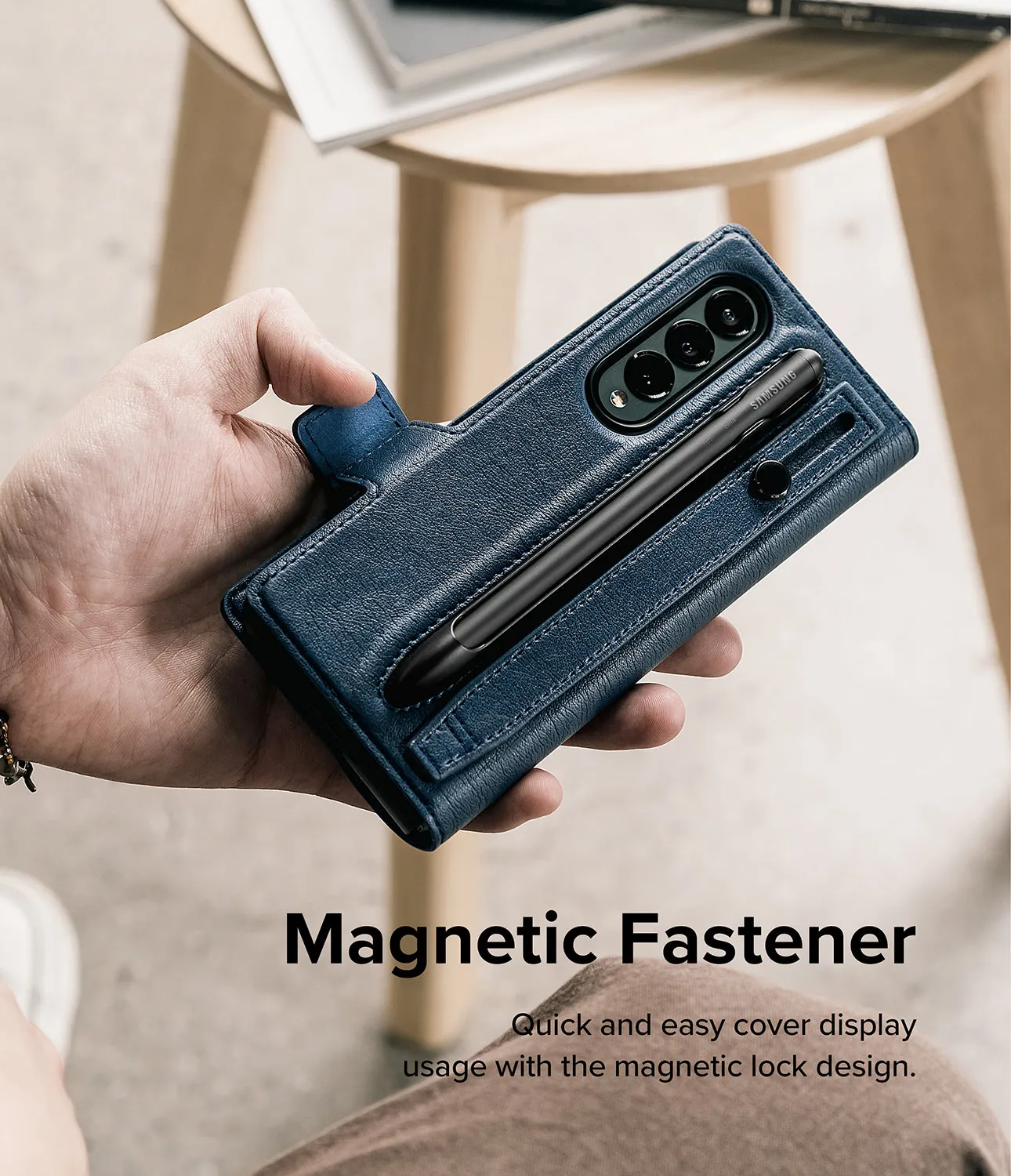 Galaxy Z Fold 4 Case | Folio Signature EZ Strap Plus