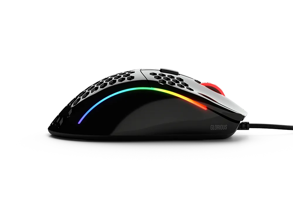 GLORIOUS MODEL D GLOSSY BLACK GAMING MOUSE