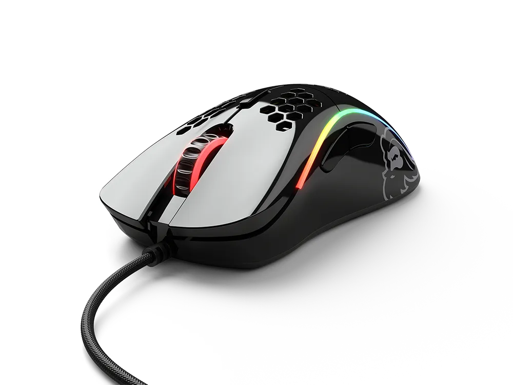 GLORIOUS MODEL D GLOSSY BLACK GAMING MOUSE