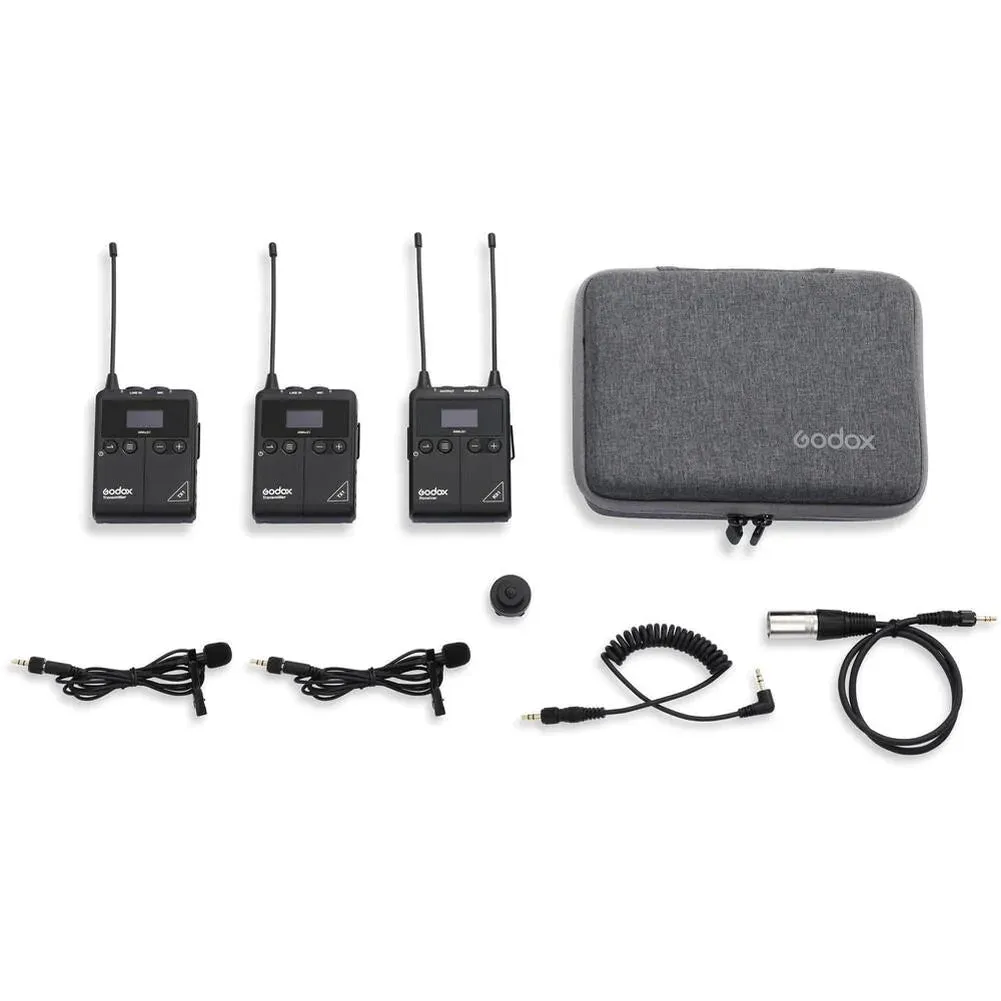 Godox WMicS1 Dual Kit UHF Wireless Microphone System (OPEN BOX)