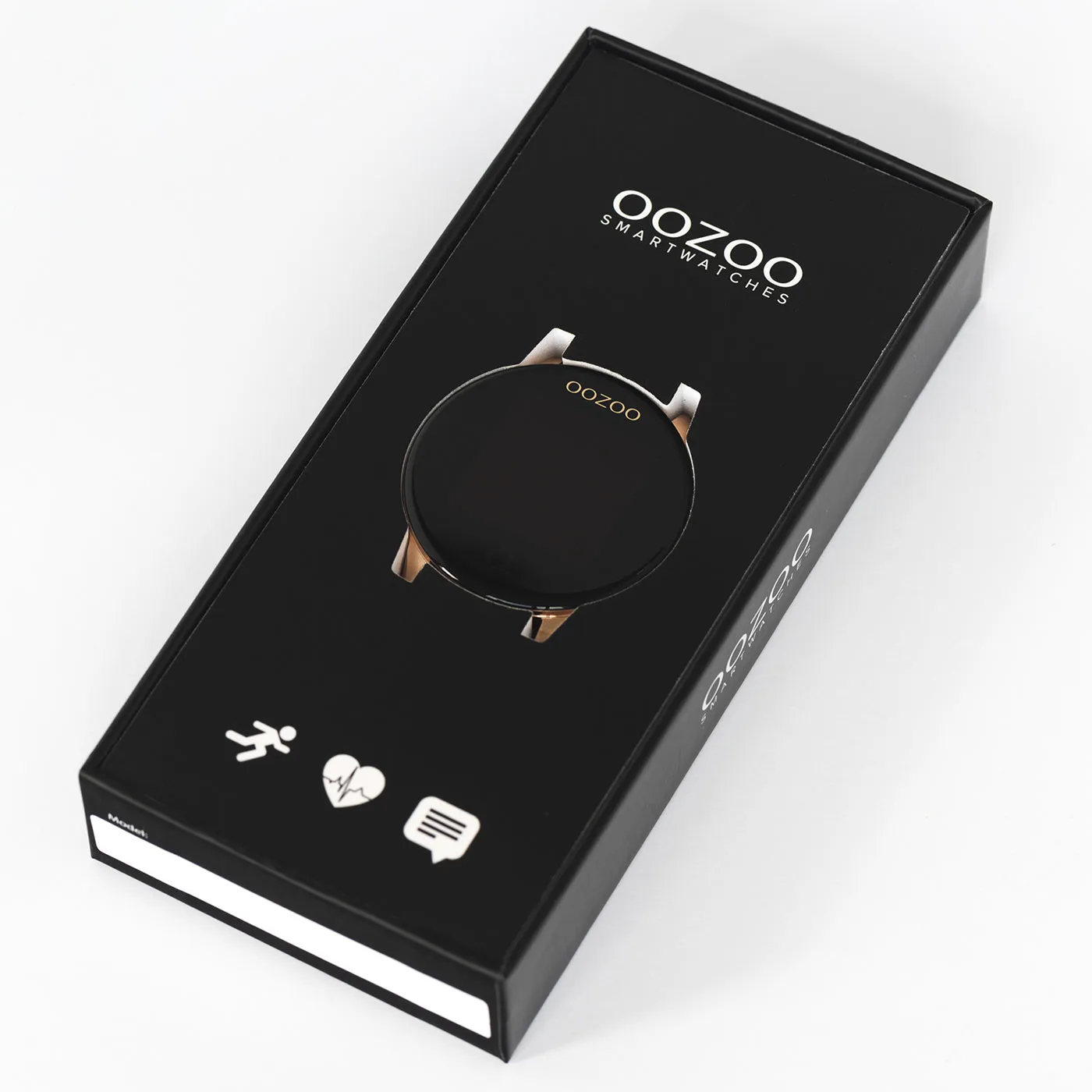 Gold coloured OOZOO smartwatch with gold coloured metal mesh bracelet - Q00121