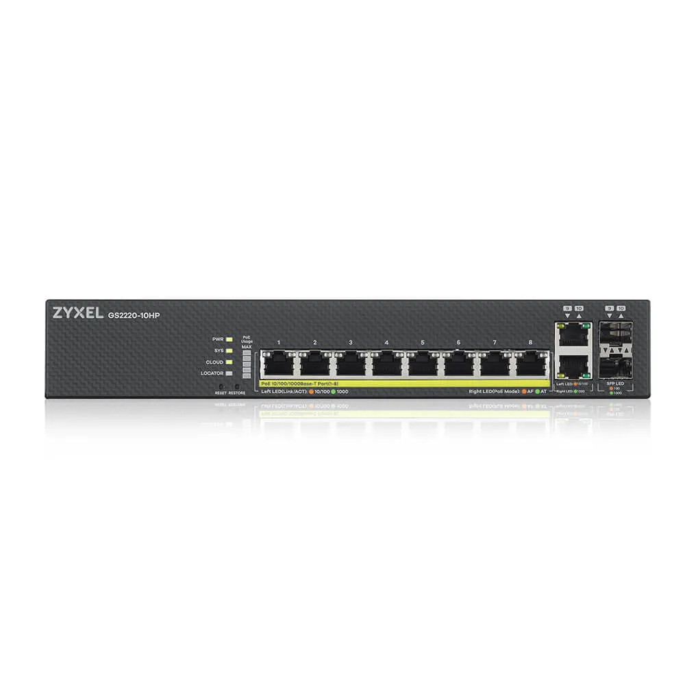 Gs2220-10Hp 8-Port Gbe L2 Poe