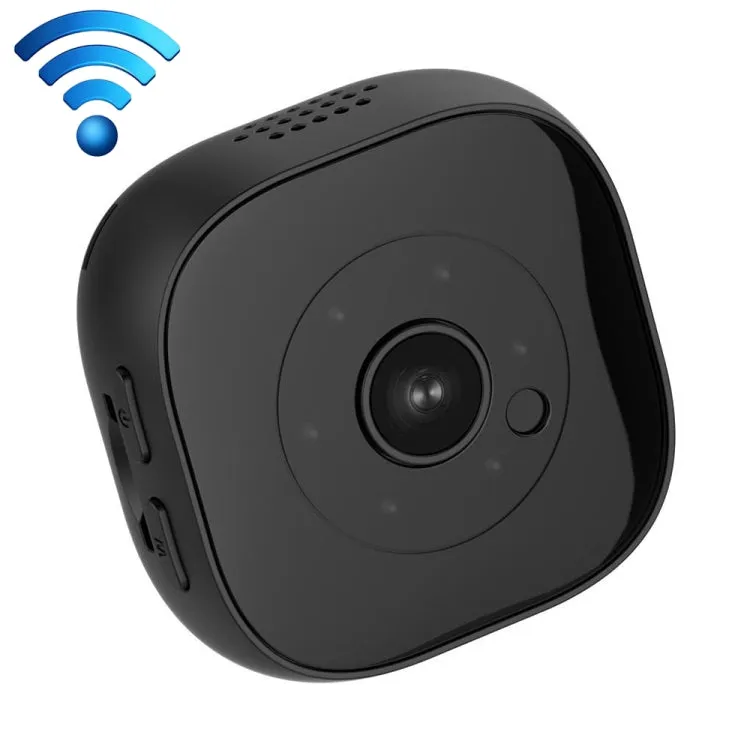 H9 Mini HD 1280 x 720P 120 Degree Wide Angle Wearable Smart Wireless WiFi Surveillance Camera(Black)