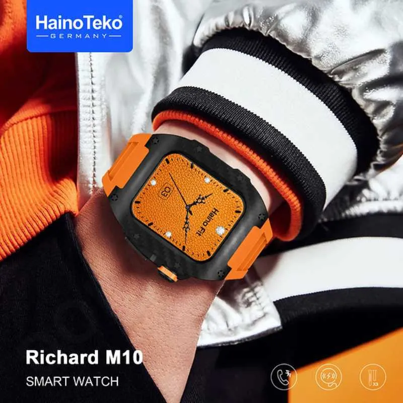 HainoTeko Richard M10 Fully Protective 3 Pairs Strap Smartwatch