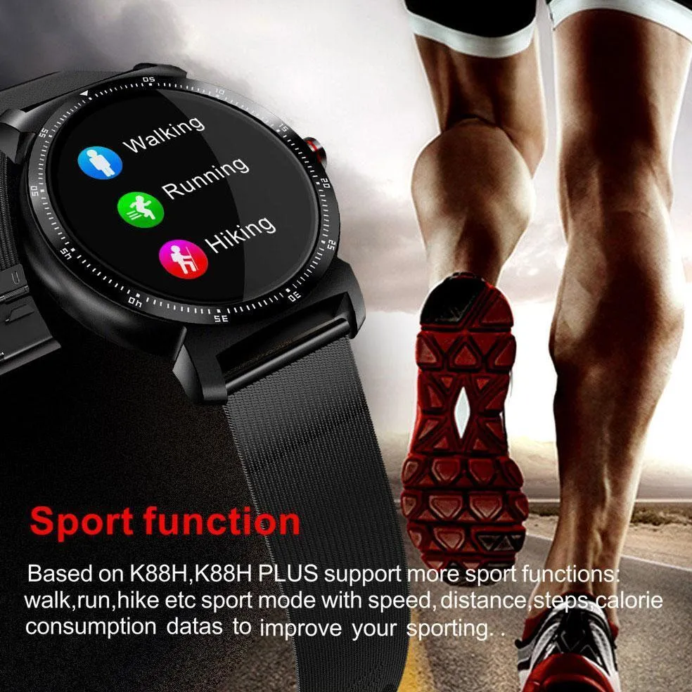 HD Smartwatch Display Heart Rate Monitor Pedometer Fitness Tracker For Android IPhone