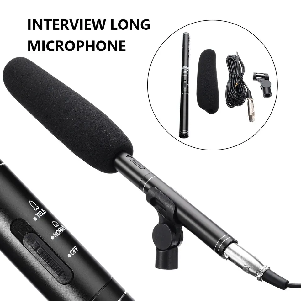 Hridz HZ-320 Professional Recording Studio Condenser Shotgun Microphone for Audio and Recording