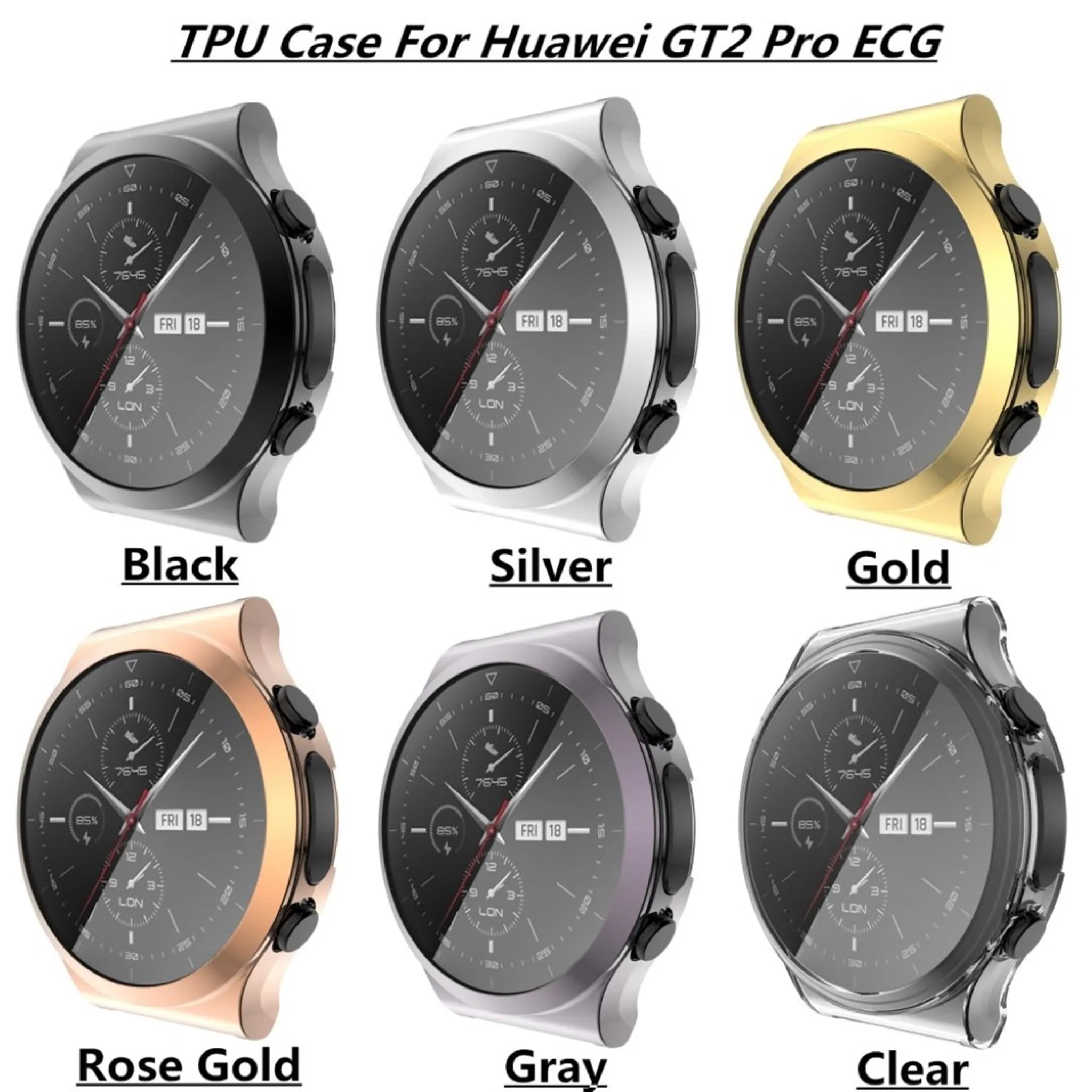 Huawei Watch GT 2 Pro simple and shiny cover - Rose Gold